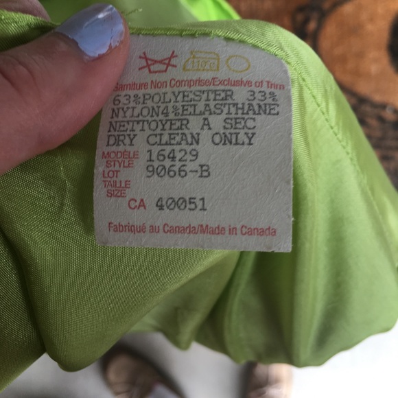 Frank Lyman Lime Green Dress - Picture 4 of 8